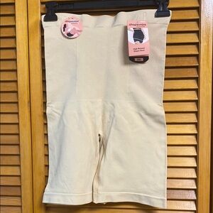 Shapermint Cream High Waist Shorts